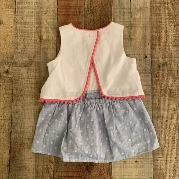 Mud Pie Baby Girls Size 6-9M Open Back Fruit Dress - Picture 5 of 8